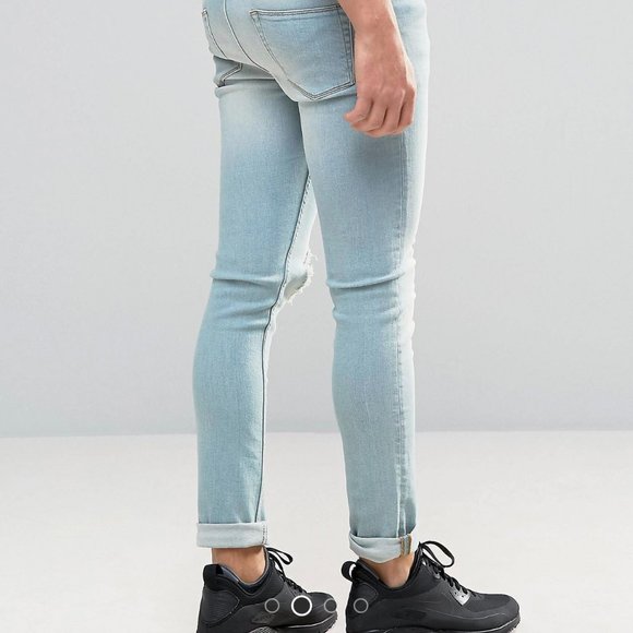 ASOS Extreme Super Skinny Jeans | Single Distressed Leg - Picture 10 of 10